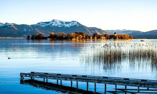 Uniqe I 95Qm I Bergblick I Garten I Bbq I Seenah Prien am Chiemsee Esterno foto
